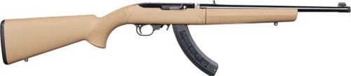 Ruger 10/22 Takedown 22 LR, 16.4″ Threaded Barrel, Tan, Black Rec, 25rd