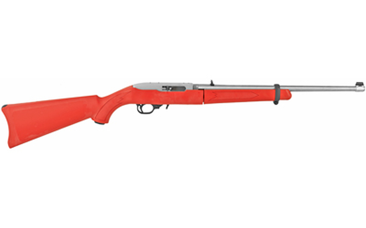 Ruger 10/22 Takedown .22LR, 18.5″ Barrel, Red/SS, 25rd