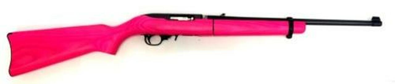Ruger 10/22 Takedown 22LR, Pink Laminate, Blued, 16.5″, 10rd