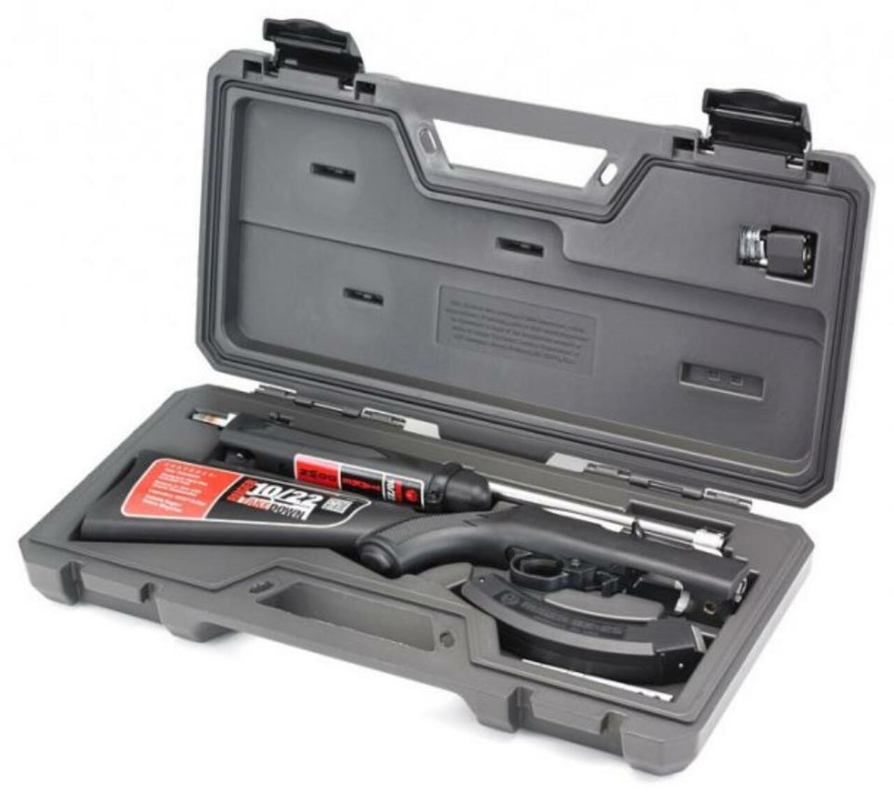 Ruger 10/22 Takedown Marine Rifle, 18.5″ 22LR, Black Synthetic, 25 Rd, Hard Case