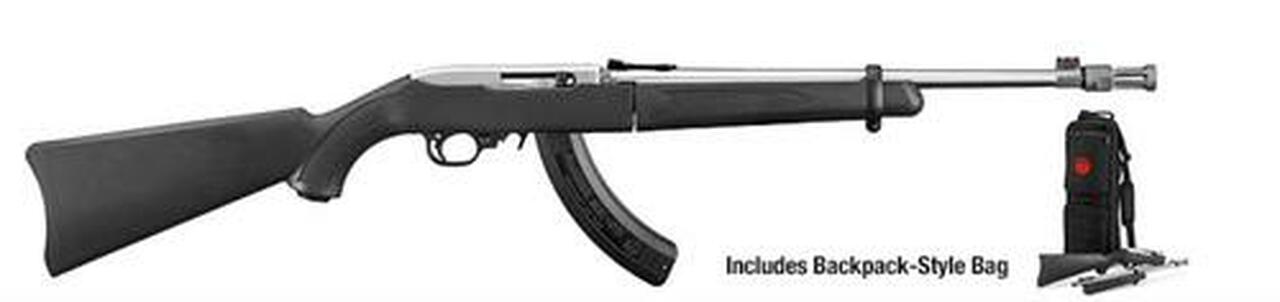 Ruger 10/22 Takedown Rifle .22LR 16″ SS Threaded Barrel, 25 Rnd Mag