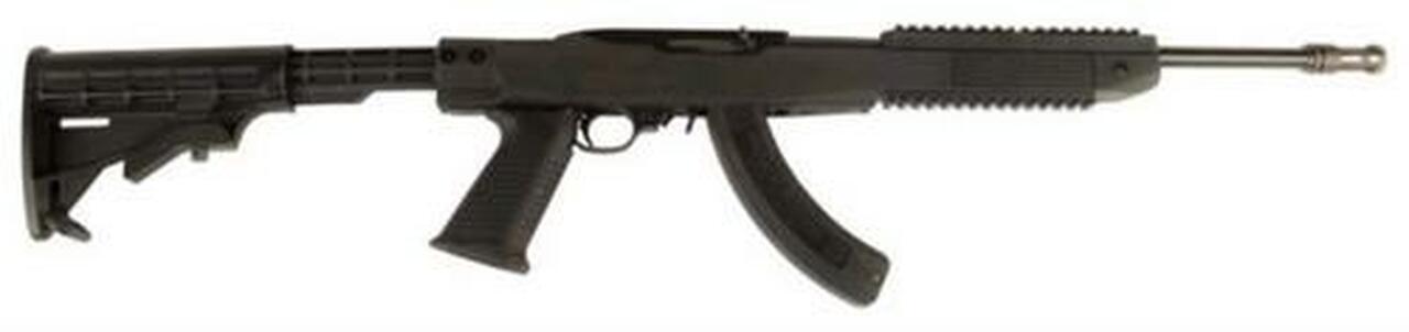 Ruger 10/22, TAPCO Assault Stock, Flash Suppressor and 25 Round Magazine