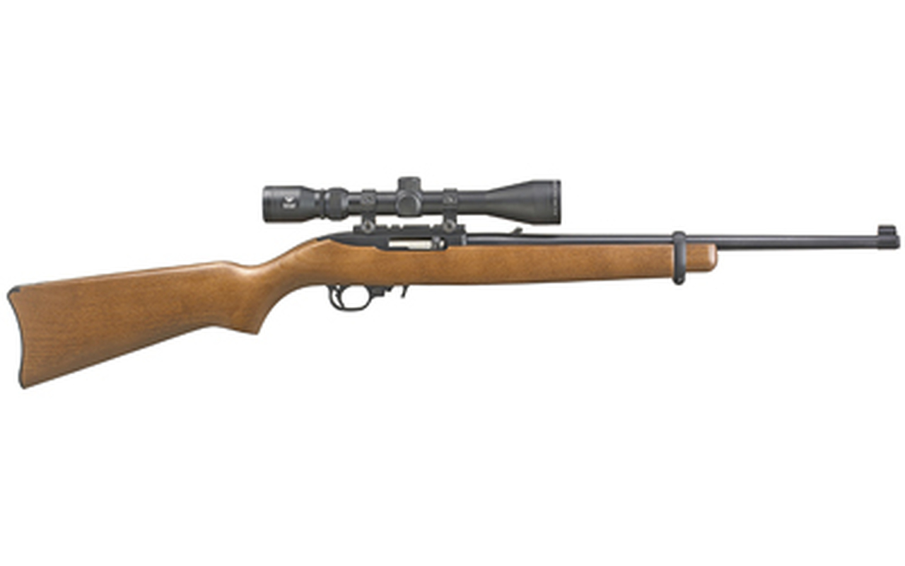 Ruger 10/22 Viridian EON 3-9×40 Scope Combo 22LR, Blued, Wood