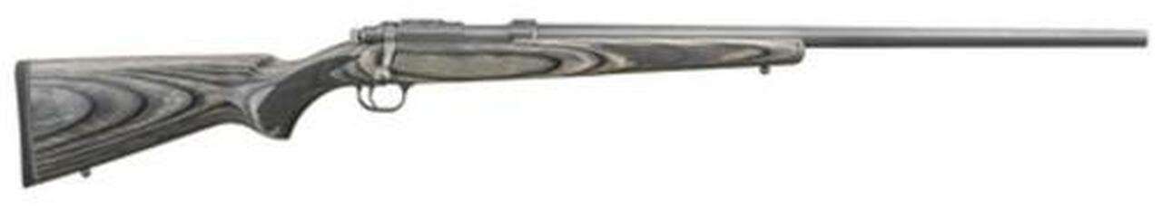 Ruger 17 Hornady Magnum Rimfire Black Lam Stock/SS, 24″ Bolt, 9 rd