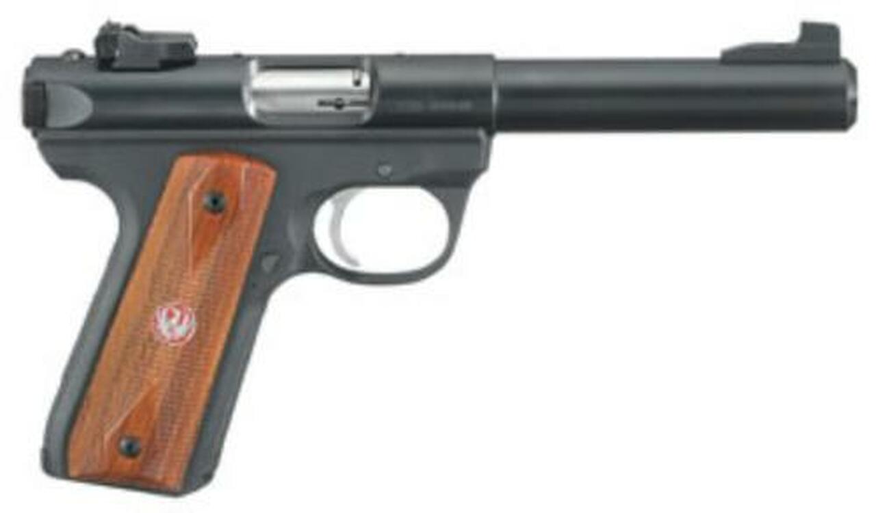 Ruger 22/45 5.50″ Bull Barrel Blued Replaceable Panels