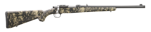 Ruger 77/357 357 Magnum, 18.5″ Threaded Barrel, Kryptek Obskura Nox Camo, Black Rec, 5rd