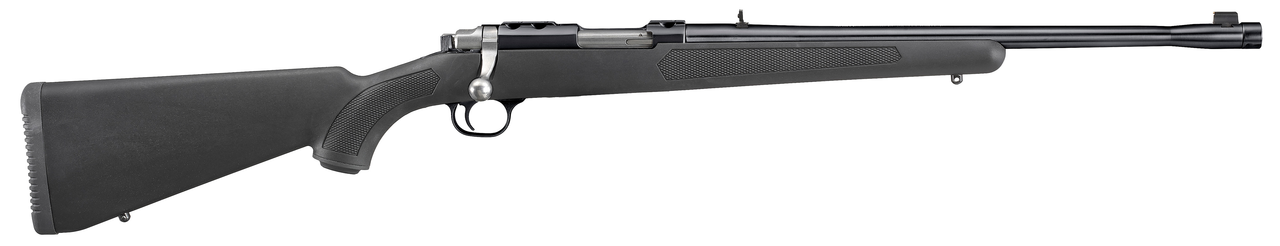 Ruger 77 44 Magnum, 18.5″ Threaded Barrel, 11/16X24 Threads, Blued Finish, Adjustable Rear Sight, Bead Front Sight, 4rd