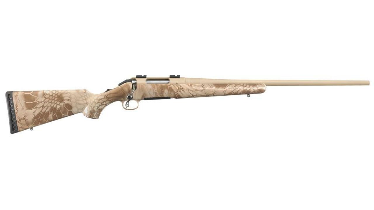 Ruger Americam Rifle 308 22″ Barrel Kryptek Nomad Camo Desert Sand Cerakote Barrel