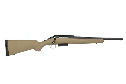 Ruger American 450 Bushmaster, 16″ Threaded Barrel, Flat Dark Earth Stock, Black Rec, 3rd
