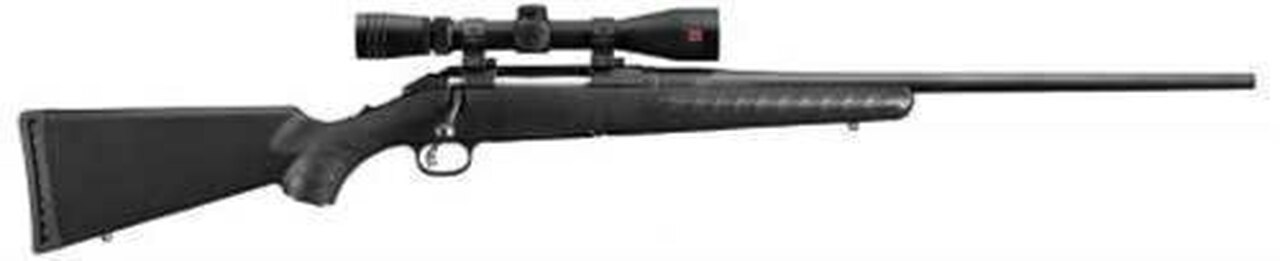 Ruger American Bolt Action Rifle, .223 Rem, 22″ Barrel, 5 Rd, Black Synthetic
