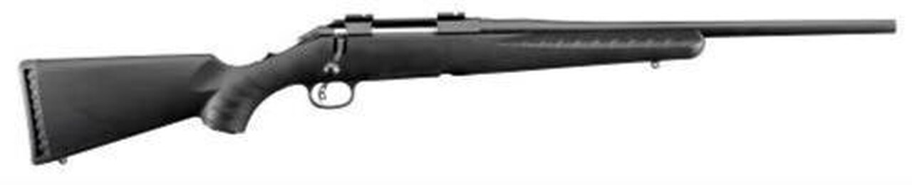 Ruger American Compact Bolt 7mm-08 Rem 18″ Barrel, Synthetic Black Stock Black, 4rd