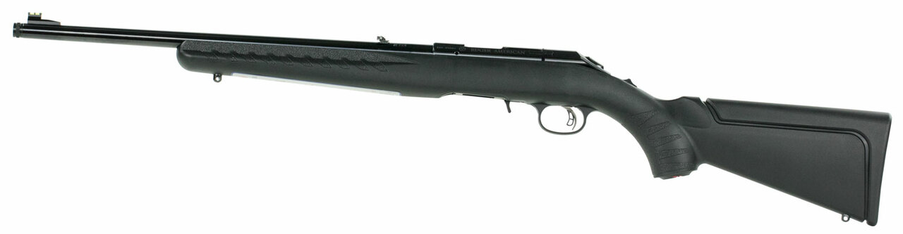 Ruger American Compact Rifle .22 Mag 18″ Threaded Barrel, Blue Finish