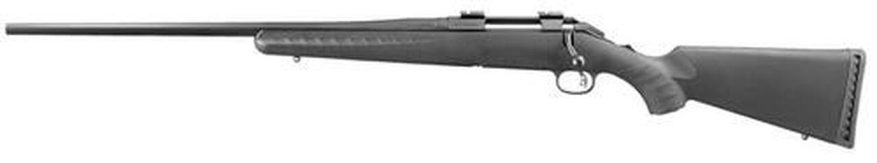Ruger American Left Handed Bolt 22-250 Rem 22″ Barrel, Black Composite Stock Black, 4rd