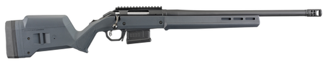 Ruger American Magpul Hunter 308 Winchester 20″ Barrel, Magpul Short Action Fully Adjustable Stock Matte Black, 5rd