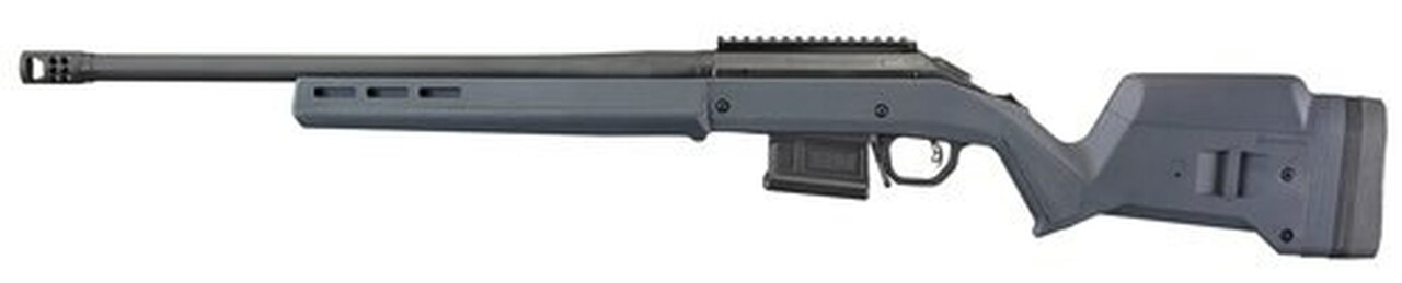 Ruger American Magpul Hunter 308 Winchester 20″ Barrel, Magpul Short Action Fully Adjustable Stock Matte Black, 5rd