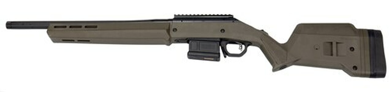 Ruger American Magpul Hunter, 6.5 Creedmoor, 18″ Barrel, 5rd, Optics Ready, OD Green 5rd Mag