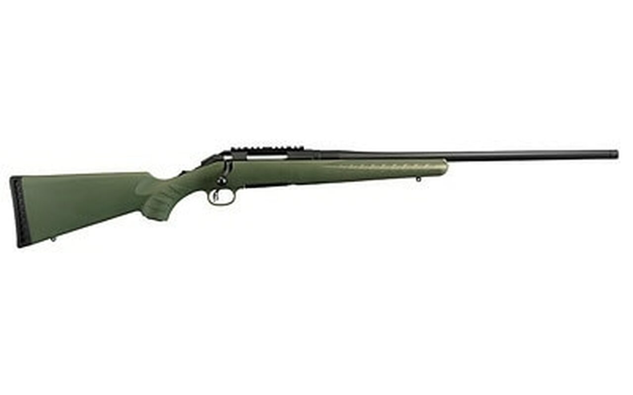 Ruger American Predator, .204 Ruger, 22″, Moss Green Composite Stock, Matte Black
