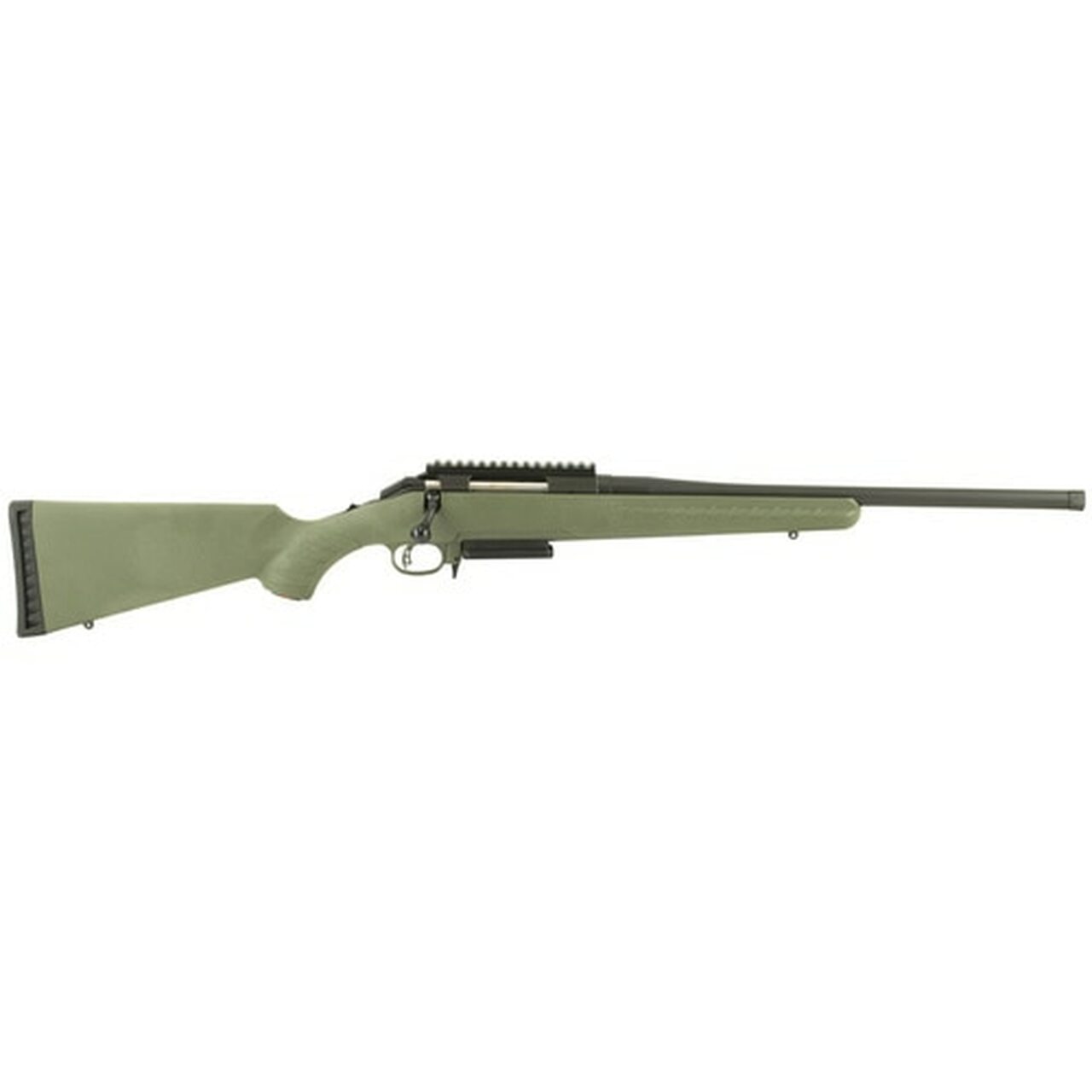Ruger American Predator 308 Win 18″ Scope Rail Moss Green