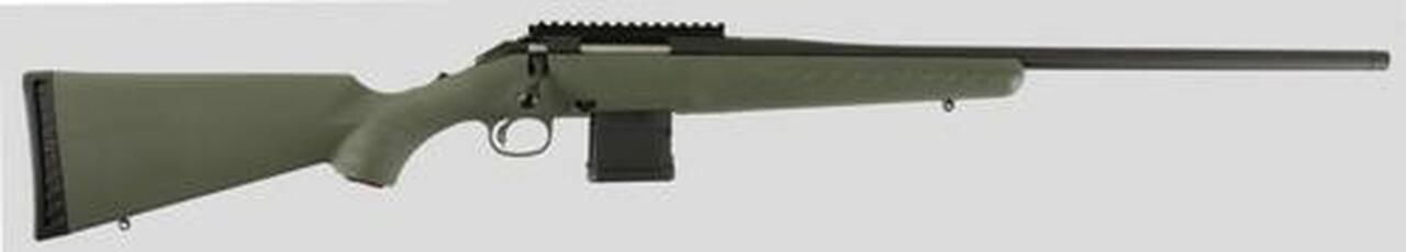 Ruger American Predator 6.5 Creedmoor, 22″, Rail, Mossy Green Stock, Black, 3rd