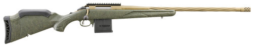 Ruger American Predator Gen 2 22 ARC, 22″ Threaded Bronze Barrel, Green Splatter, 10rd