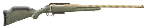 Ruger American Predator Gen 2 308 Winchester, 22″ Threaded Bronze Barrel, Green Splatter, 3rd