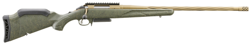Ruger American Predator Gen 2 6.5 Creedmoor, 22″ Threaded Bronze Barrel, Green Splatter, 3rd