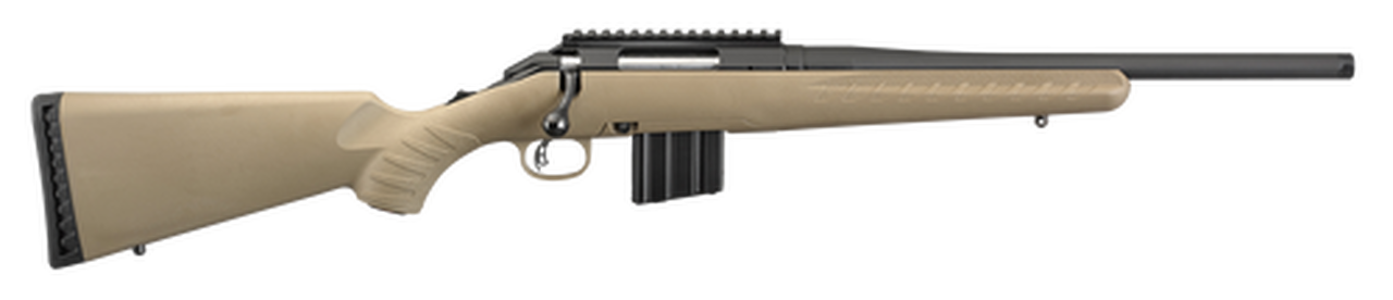 Ruger American Ranch Compact 350 Legend, 16.38″ Barrel, Synthetic Flat Dark Earth Stock Black, 5rd