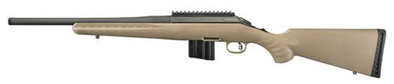 Ruger American Ranch Compact 350 Legend, 16.38″ Barrel, Synthetic Flat Dark Earth Stock Black, 5rd