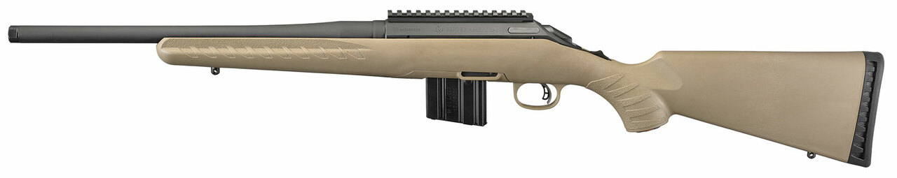 Ruger American Ranch Rifle 6.5 Grendel, 16.1″ Threaded Barrel, 5/8X24 Threads, Flat Dark Earth Stock, 10rd