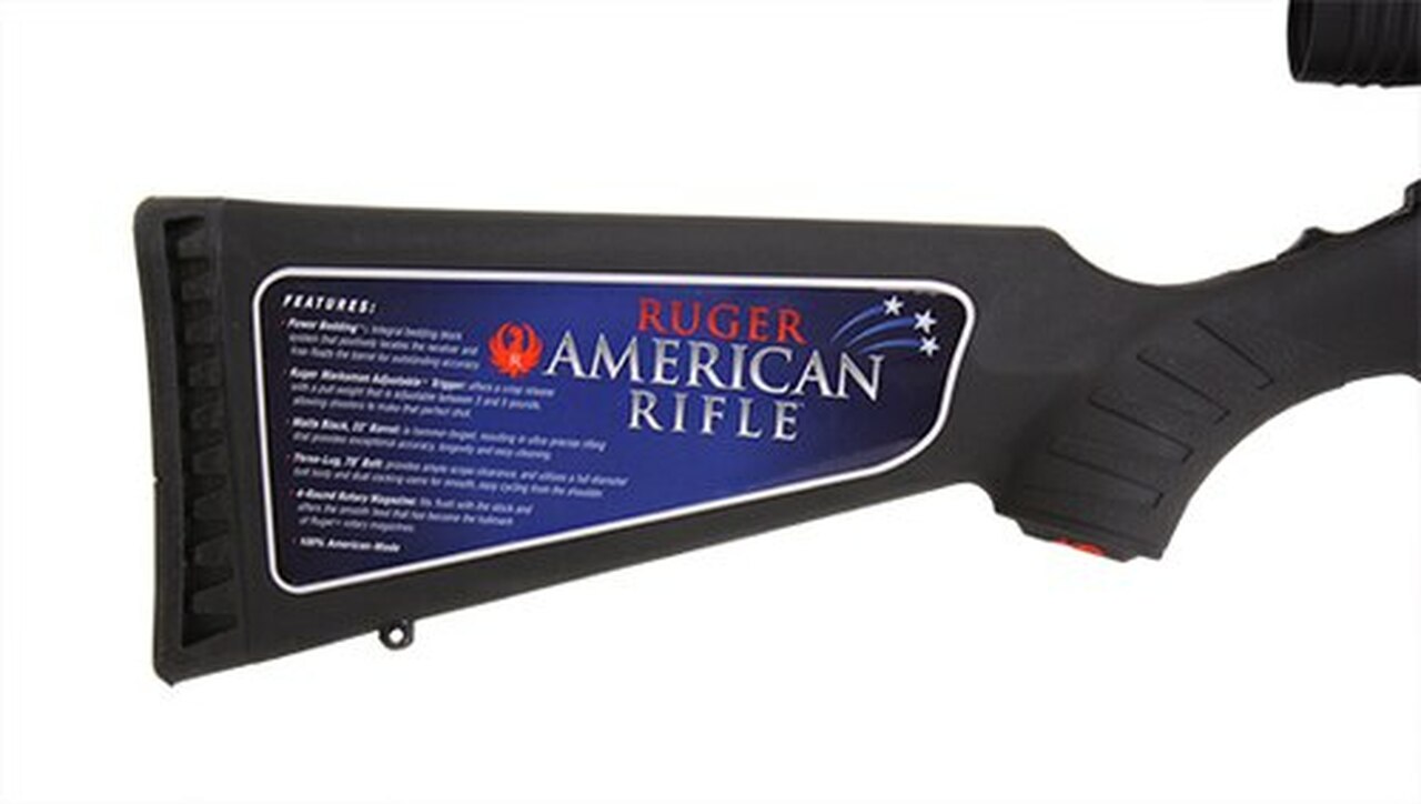 Ruger American, Redfield Revolution Riflescope, .243 22″ Matte Black
