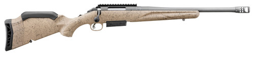 Ruger American Rifle Gen 2 450 Bushmaster, 16.4″ Threaded Barrel, Flat Dark Earth Splatter, 3rd