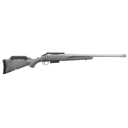 Ruger American Rifle Gen 2 450 Bushmaster, 20″ Threaded Barrel, Gray Splatter, 3rd