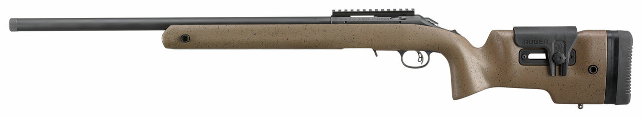 Ruger American Rimfire LRT .22 LR, 22″ Threaded Barrel, Brown, 10rd