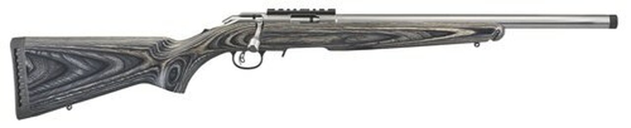 Ruger American Rimfire Target, .22 LR, 18″, 10rd, Laminate Black Stock