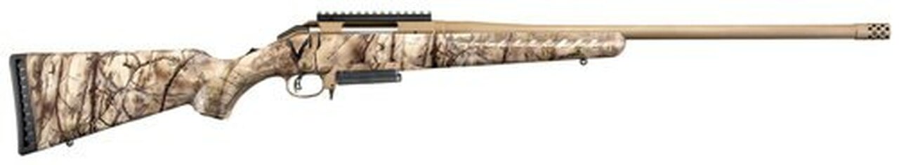 Ruger American Standard 7mm-08, 22″ Barrel, Go Wild Camo, 3rd