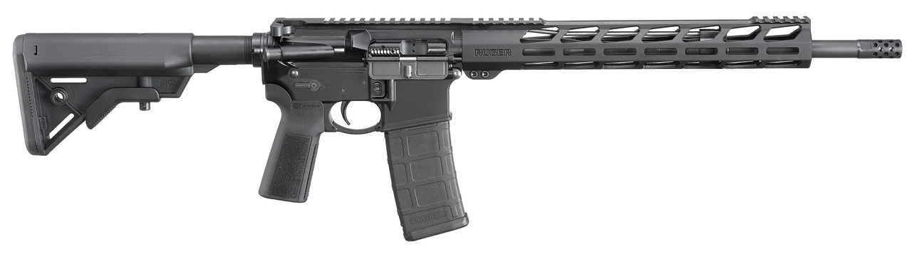 Ruger AR-556 .223/5.56, 16.1″ Barrel, B5 Bravo Stock, B5 Grip, M-LOK, Black, 30rd