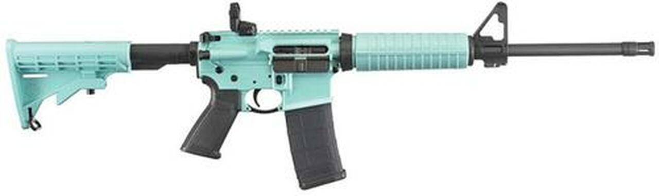 Ruger AR-556 5.56mm 16″ Barrel TURQUOISE BLUE 30rd Mag