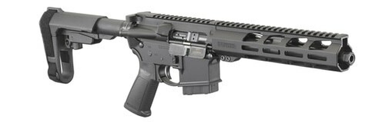 Ruger AR-556 AR-15 Pistol 350 Legend, 9.5″ Barrel, M-LOK, SBA3 Pistol Brace, Black, 5rd