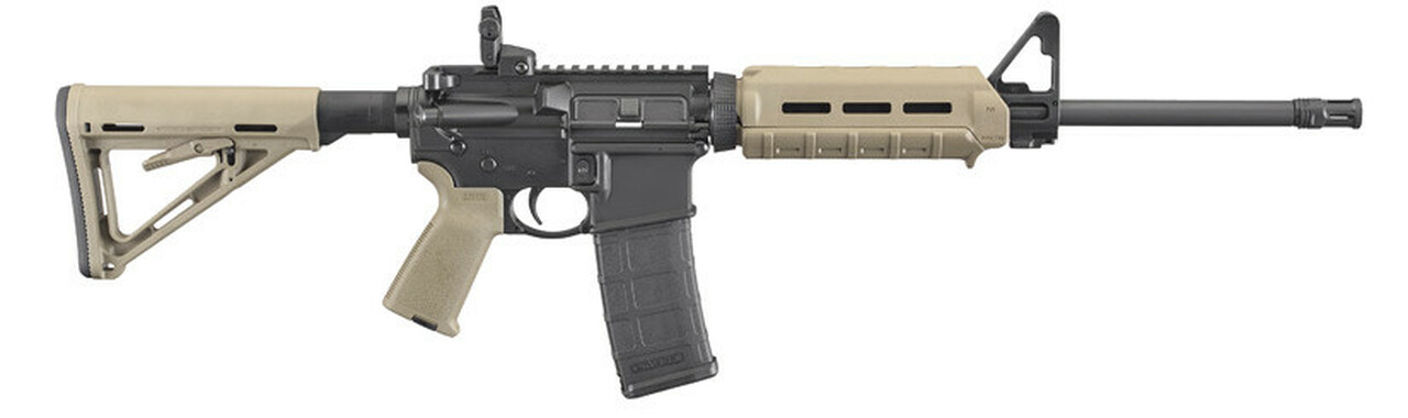 Ruger AR-556 Carbine AR-15, 16” Barrel, Flat Dark Earth, With Magpul Accessories, 30Rd