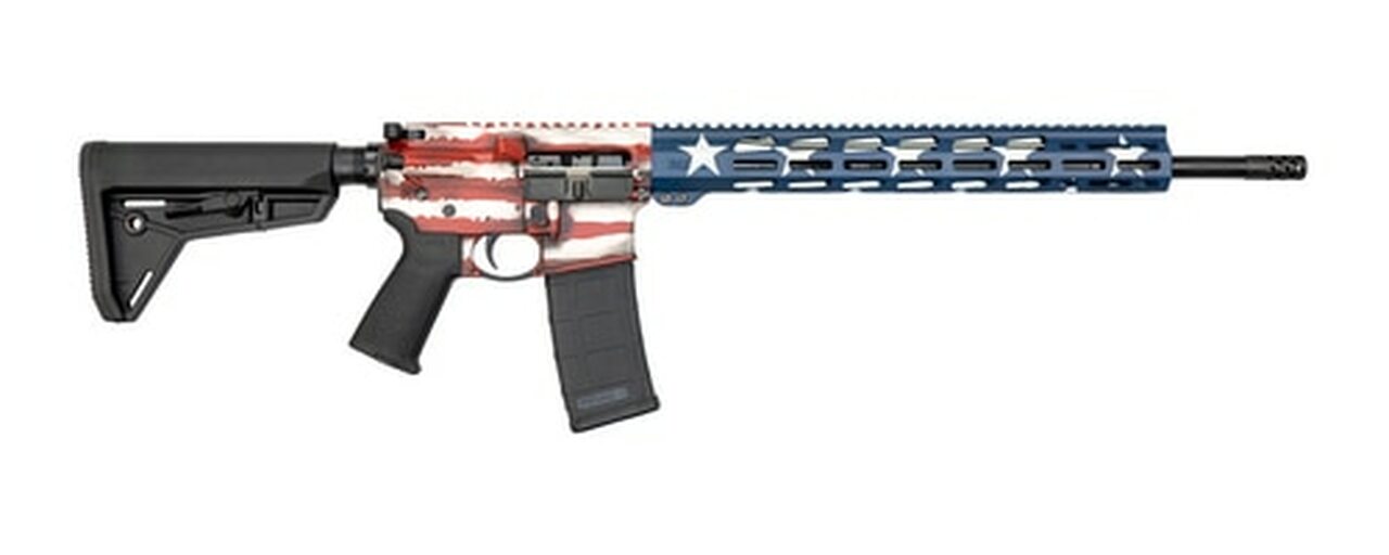 Ruger AR-556 MPR, 5.56/.223, 18″ Barrel, 30rd, MOE SL Stock, American Flag
