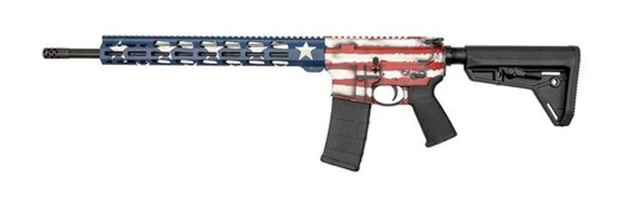 Ruger AR-556 MPR, 5.56/.223, 18″ Barrel, 30rd, MOE SL Stock, American Flag