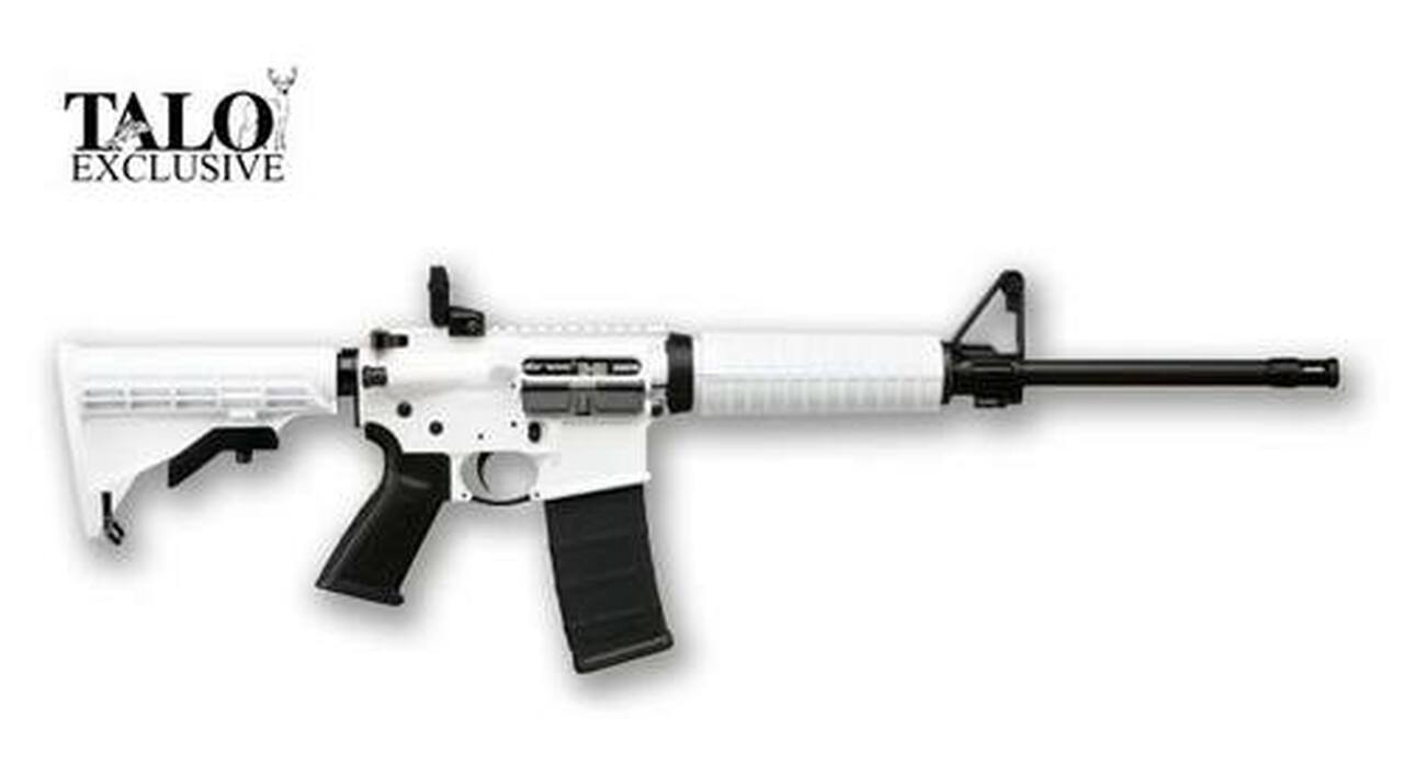 Ruger AR-556 Whiteout AR-15 5.56/223 16″ Barrel, Flip Rear Sight, 30rd MagPul Mag, TALO Edition