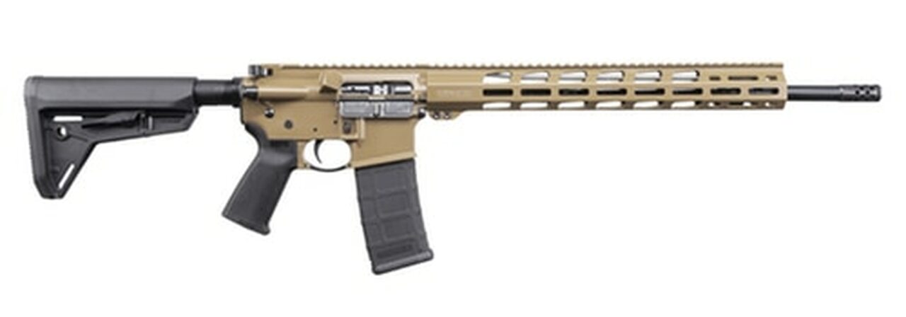 Ruger AR556 5.56/.223, 18″ Barrel, M-LOK, Davidson’s Dark Earth, 30rd