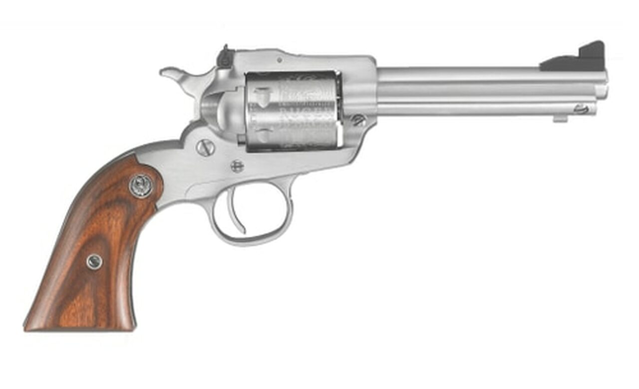 Ruger Bearcat Standard 22LR 4″ 6rd Rosewood Grip Stainless Adjustable Sights