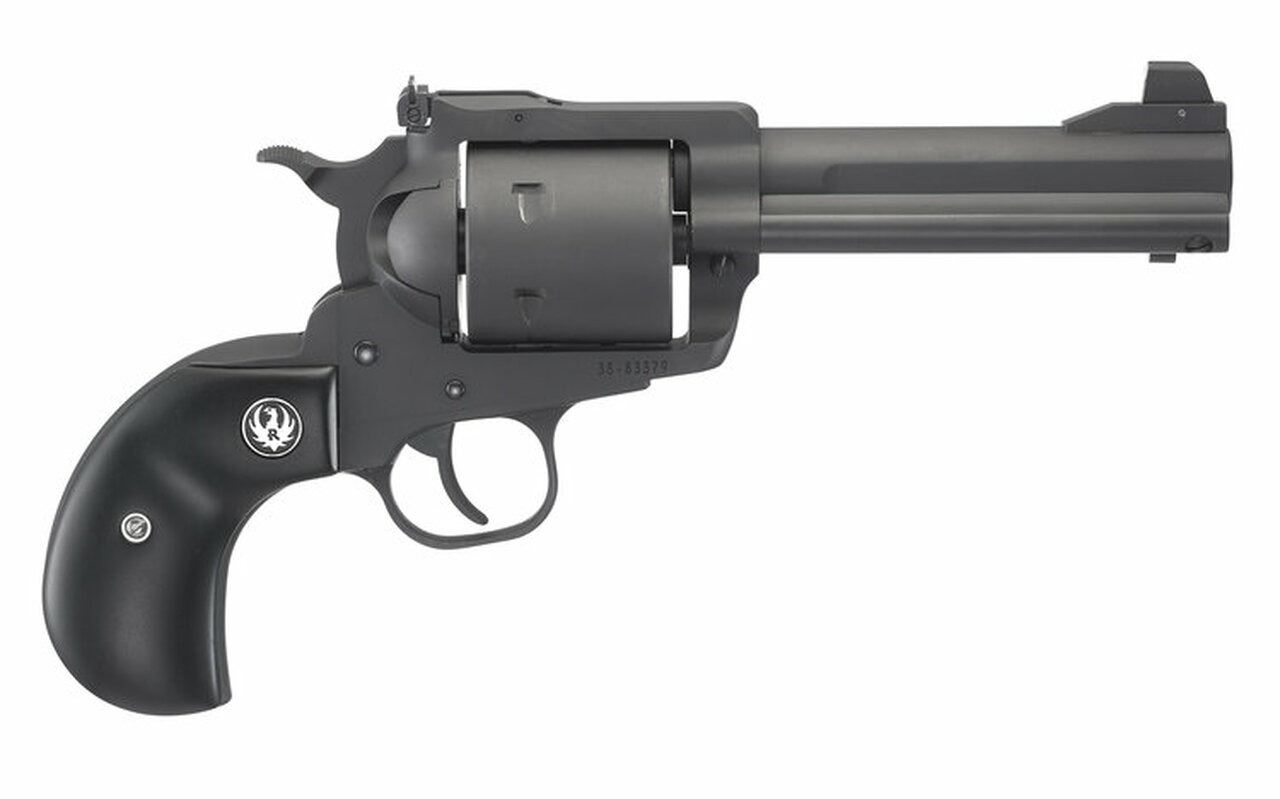 Ruger Blackhawk Birds Head Wiley Clapp 45 Colt/45 ACP, 4″ Barrel, Matte Black, 2 Cylinders, 6rd
