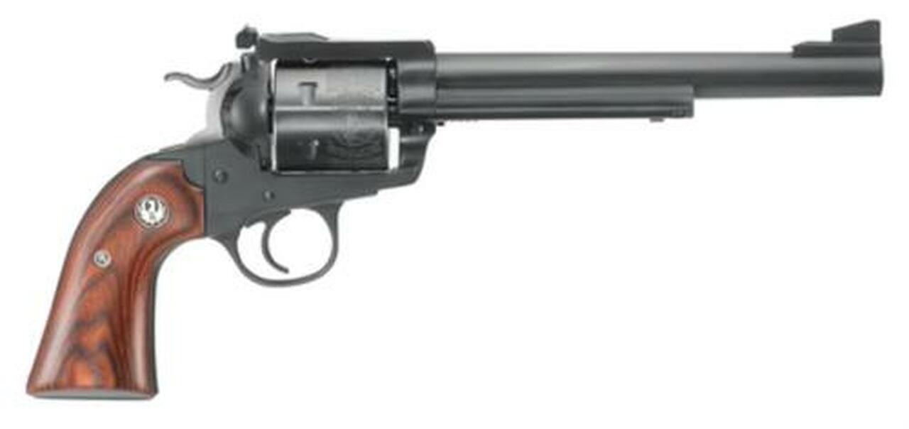 Ruger Blackhawk Bisley 44 RemMag 7.5″ 6rd Hardwood Grip Blued Adjustable