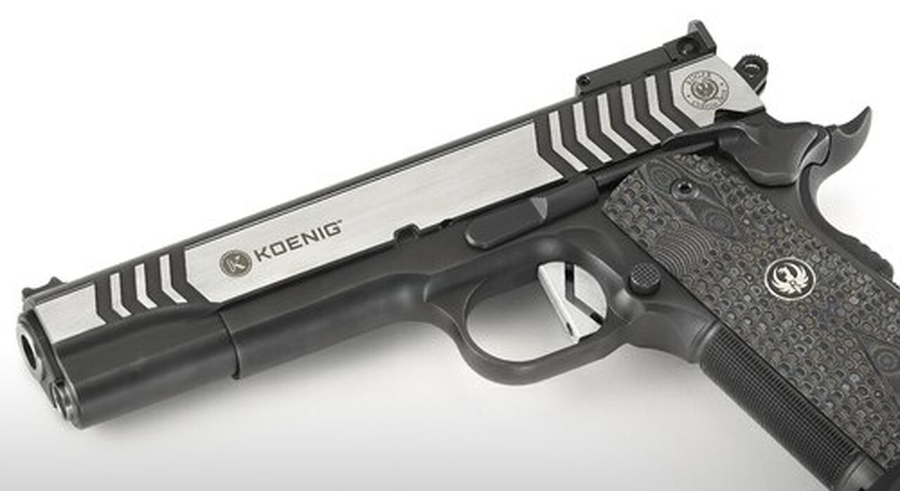 Ruger Custom Shop Koenig SR1911 Competition Pistol, 9mm, 5″, Two-Tone