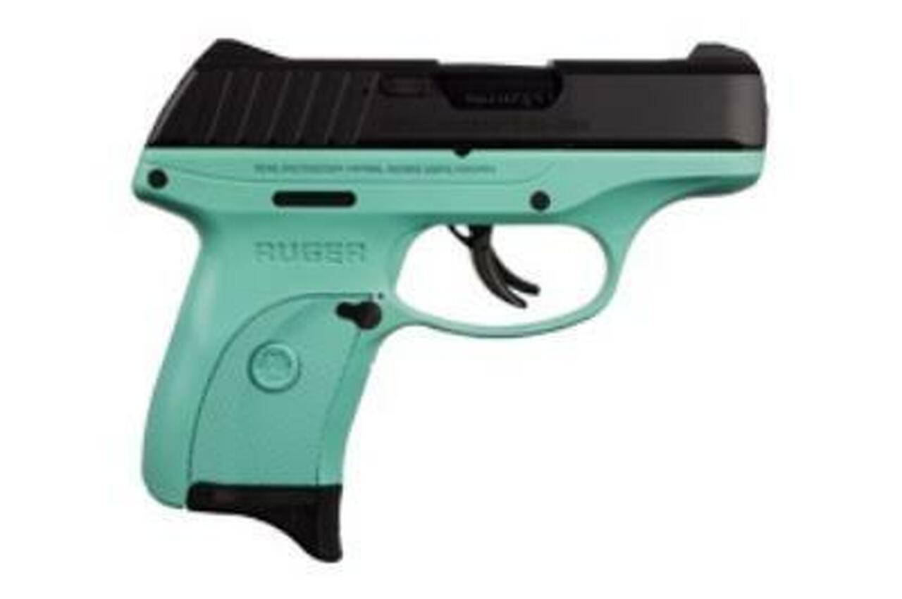 Ruger EC9S, 9mm, 3.12″, Turquoise Frame, 7rd