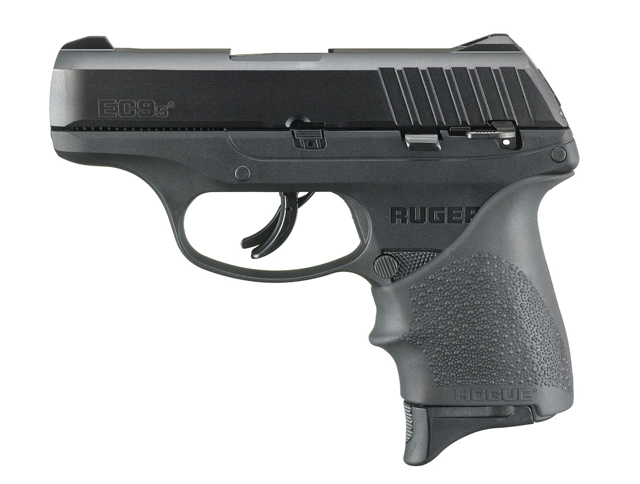 Ruger EC9s 9mm, 3,1″ Barrel, Hogue Grip, Manual Safety, Black, 7rd