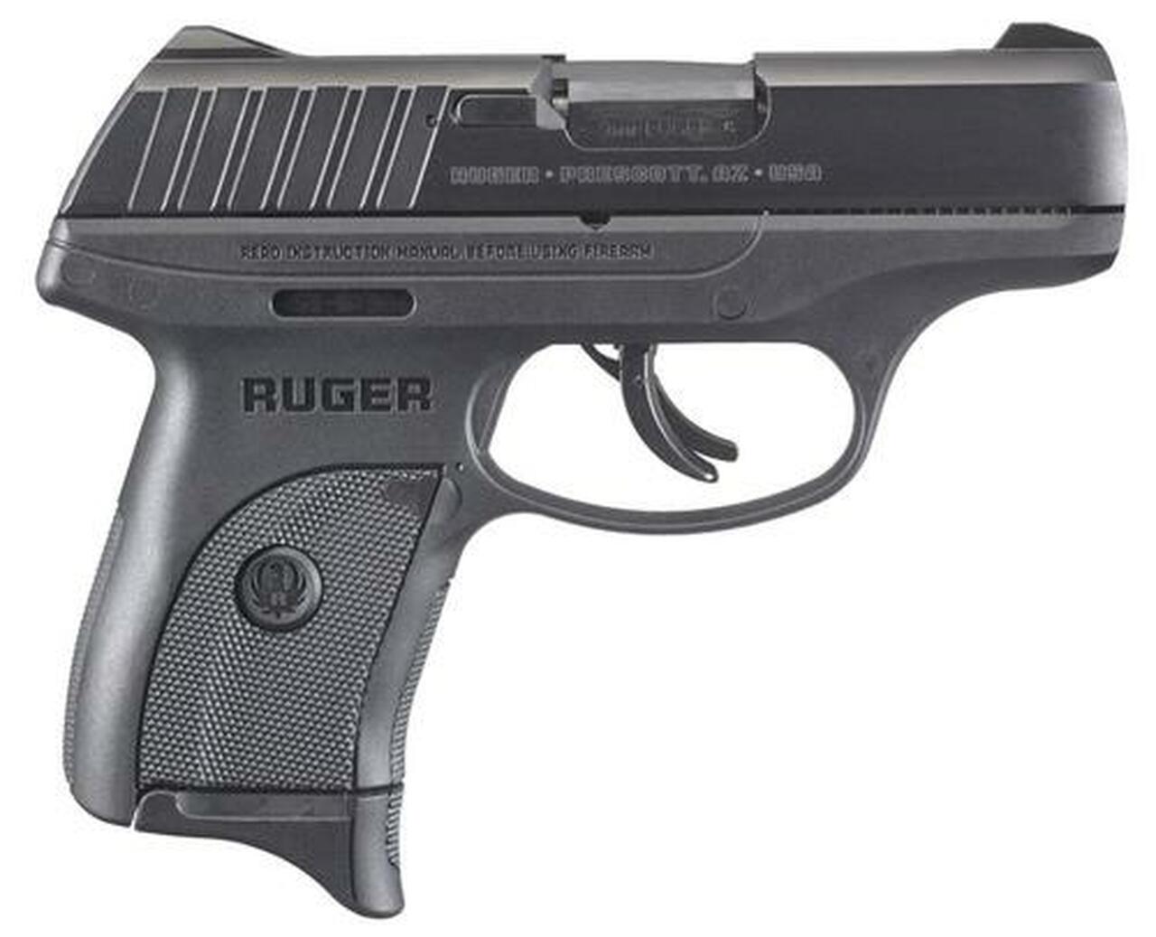 Ruger EC9S Compact 9mm, 3.1″ Barrel, Thumb Safety, Fixed Sights, 7rd